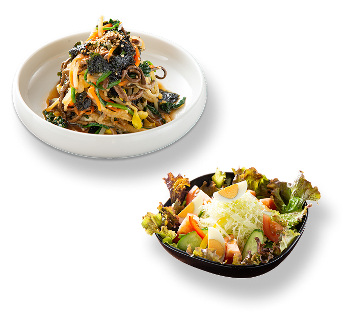 ナムルとサラダ